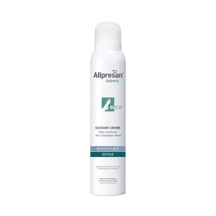 Allpresan diabétique MICROSILVER REPAIR Crème Mousse 200 ml