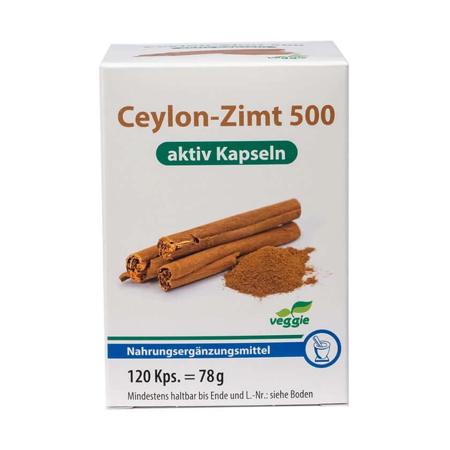 Ceylon kaneel 500 actieve capsules 120 capsules