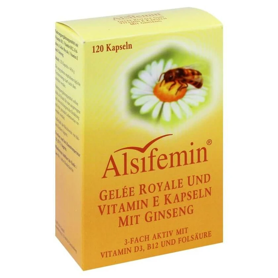 Alsifemin koninginnebrij en vitamine E met ginseng 120 St