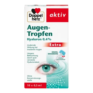 Double Heart Eye Drops Hyaluron 0.4% Extra 10X0.5 ml