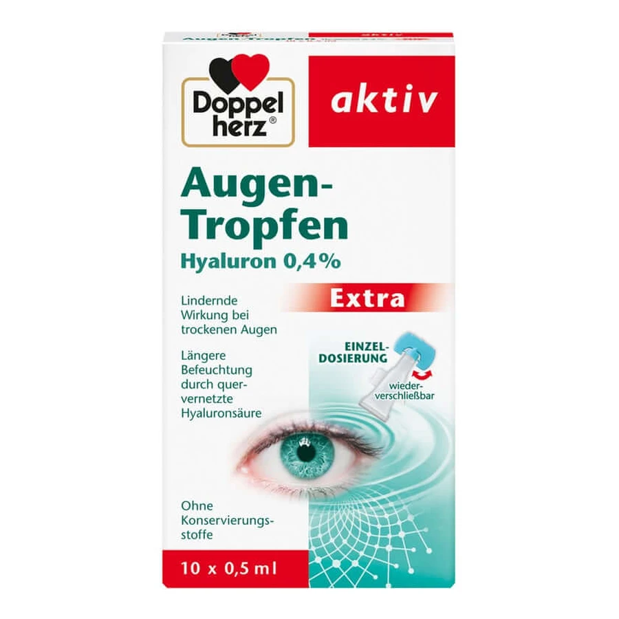 Double Heart Eye Drops Hyaluron 0.4% Extra 10X0.5 ml