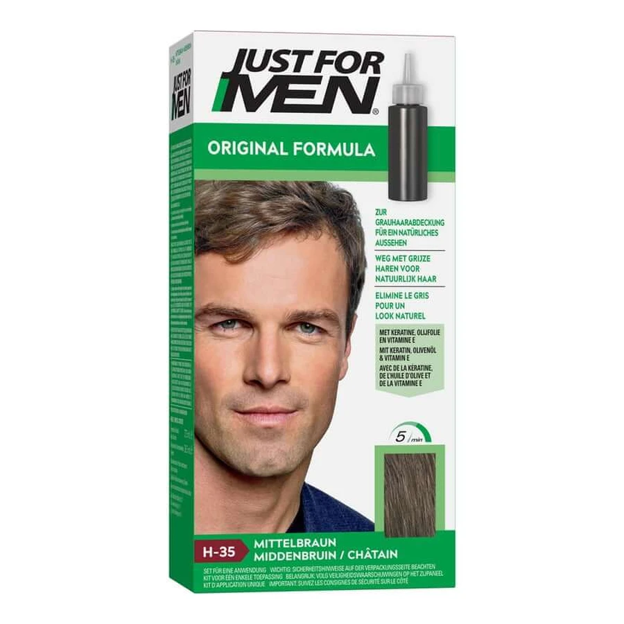 JUST for men Tinting shampoo medium brown 60 ml