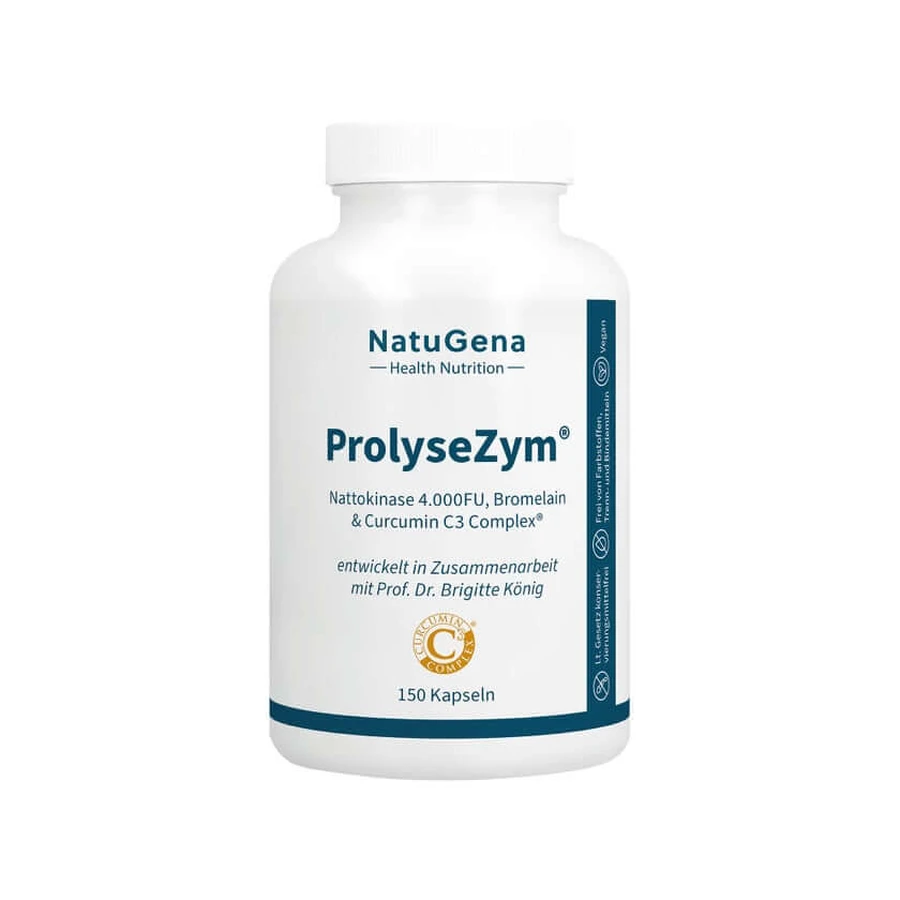 Prolysezym Nattokinase+bromelain+curcumin Kapseln 150 St