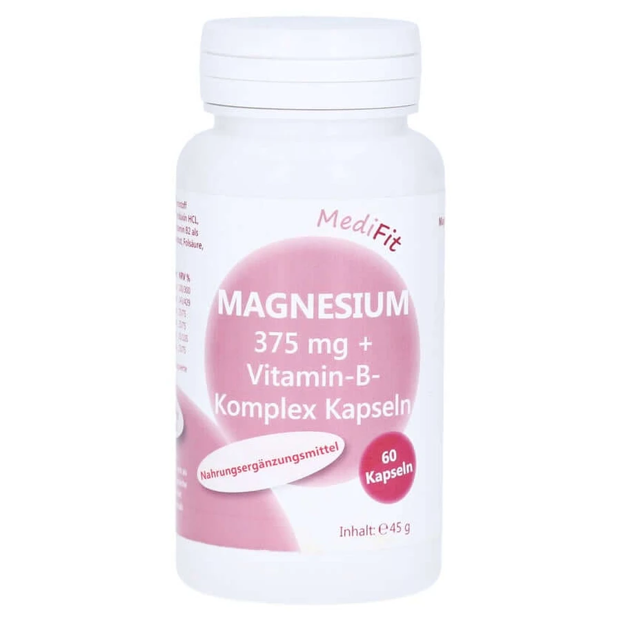 Magnesio 375 Mg+complejo vitamínico B cápsulas 60 Cápsulas