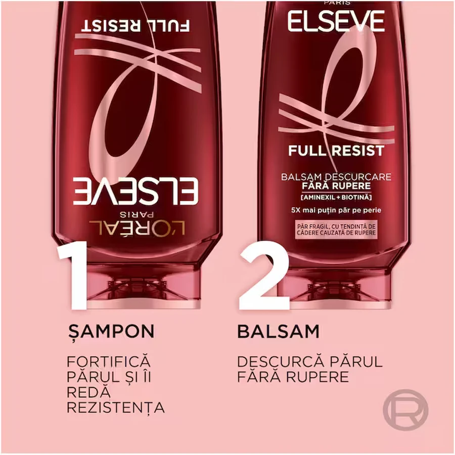 Strengthening shampoo for brittle hair with a tendency to fall out Full Resist, 400 ml, Elseve