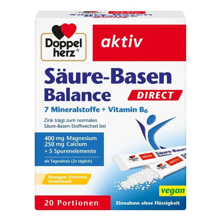 Double Heart Active Acid-Base Balance Direct 7 Minor Alkalis + Vitamin B6 20 Capsules