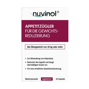 nuvinol appetite suppressant capsules 42 pcs.