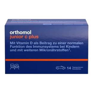 Orthomol junior C plus chewable tablets tangerine-orange/forest fruit 14 pcs.