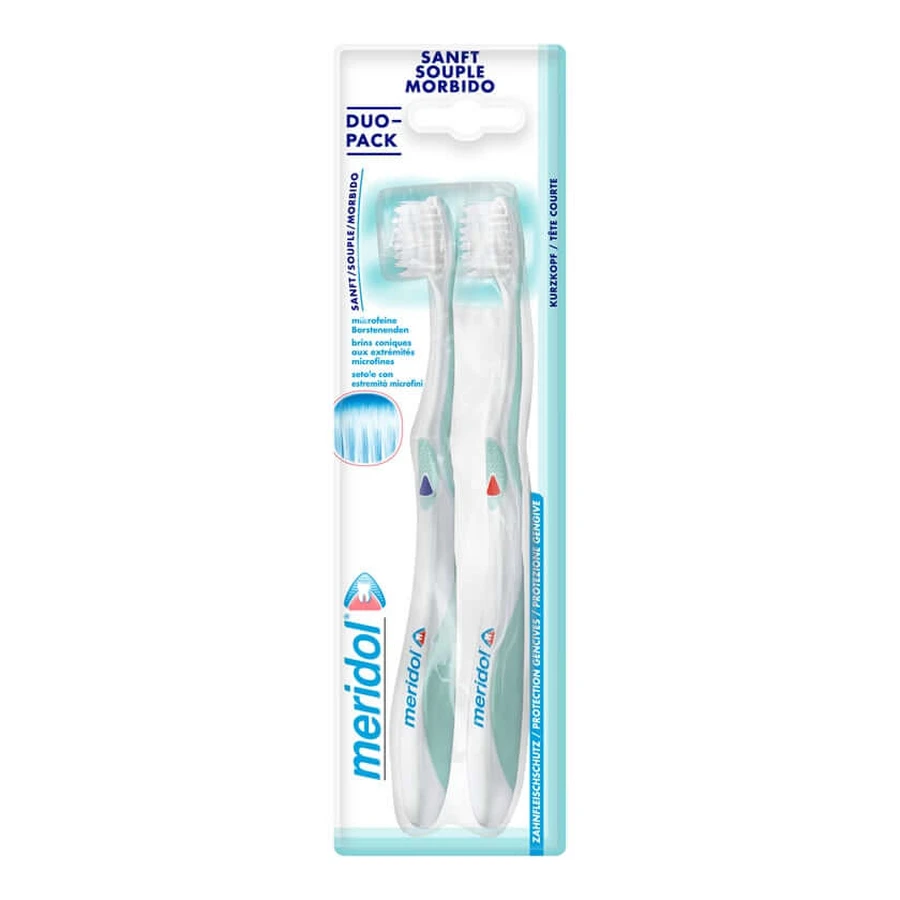 meridol toothbrush gum protection 2 pack 2 pcs