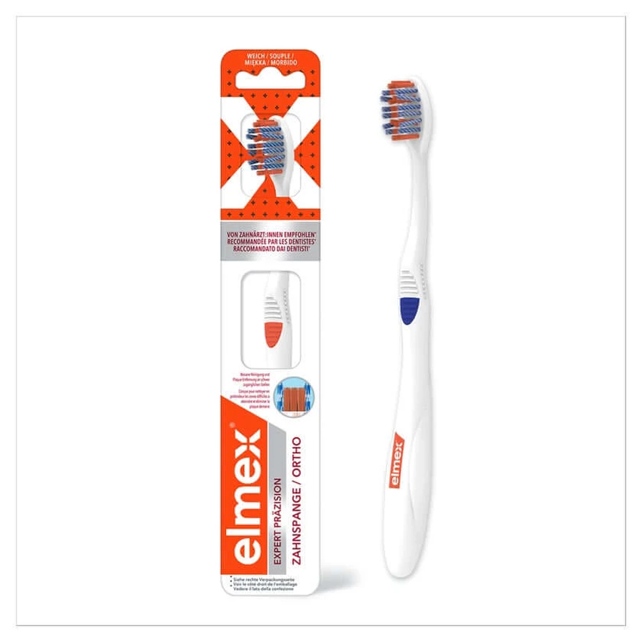 elmex Expert Präzision Zahnspange Zahnbürste Sanft 1 St