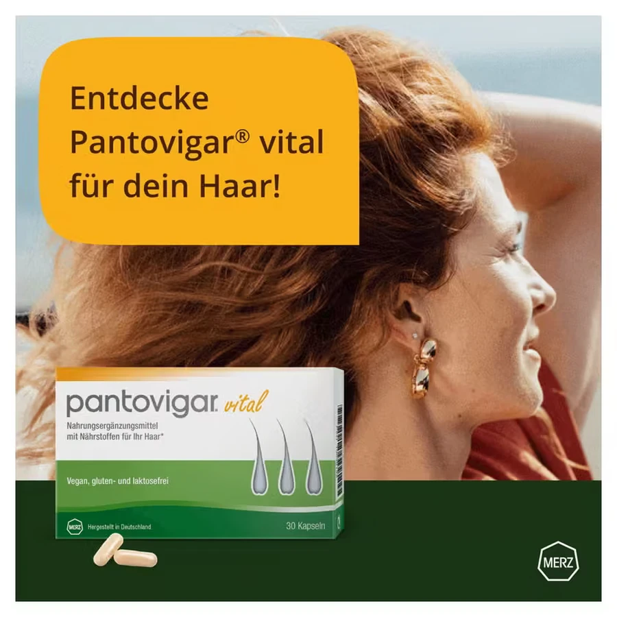 Pantovigar Vitaal 60 Capsules Met Voedingsstoffen Voor Haar