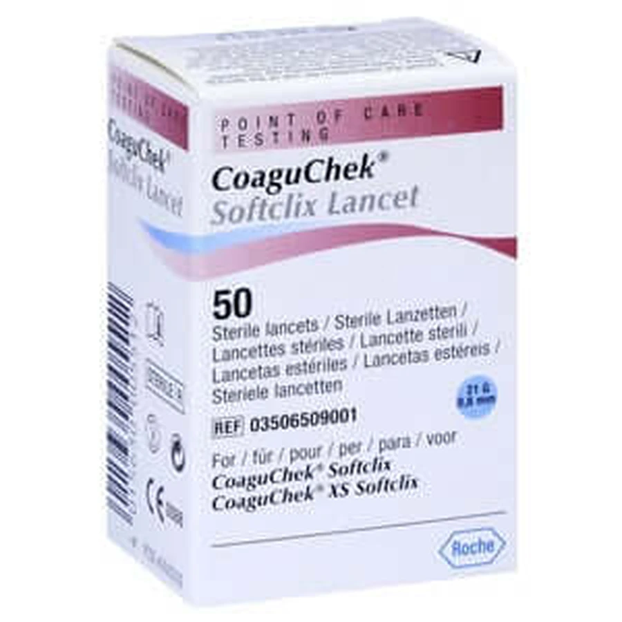 Coaguchek Softclix Lancet 50 stuks.
