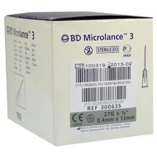 BD Microlance 3 special cannula 27 G 1/2 0, 100 pcs.