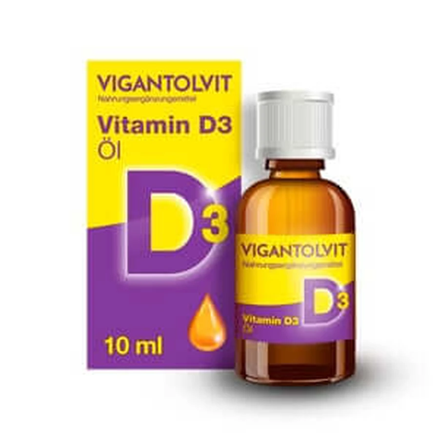 Aceite VIGANTOLVIT, vitamina D3, 500 U.I. por gota 10 ml