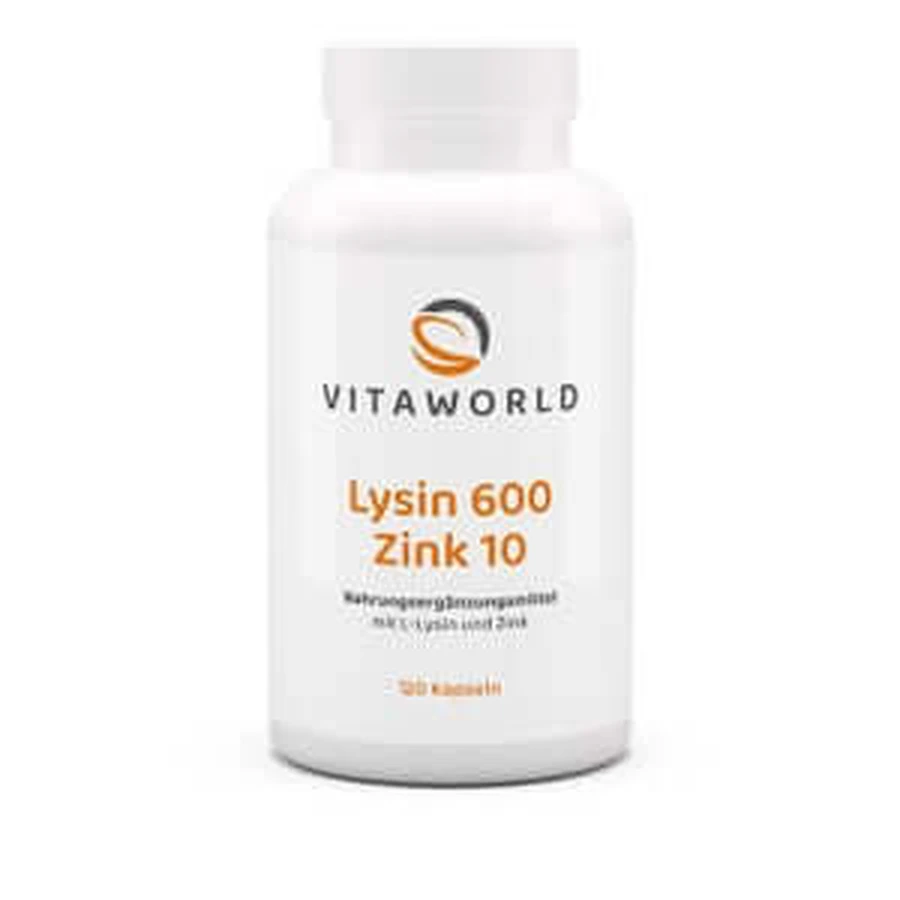 Lysine 600 mg plus zinc 10 mg 120 St
