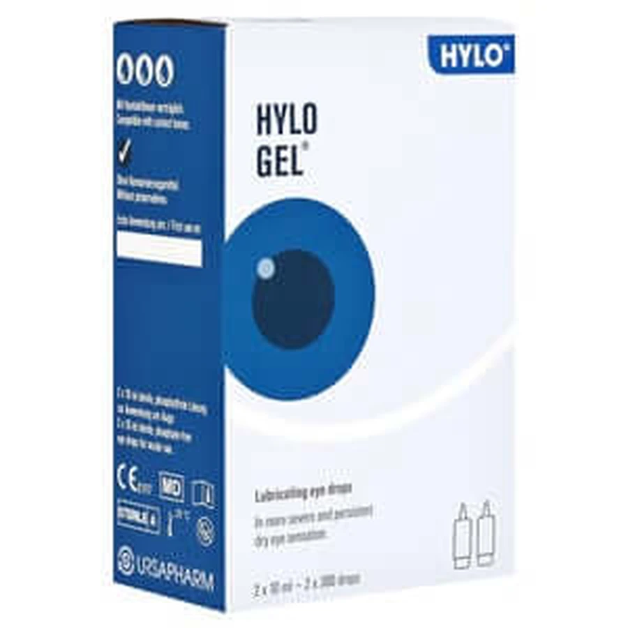 Hylo-gel oogdruppels 2X10 ml