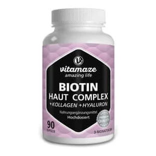 Biotina complejo cutáneo alta dosis + colágeno 90 St
