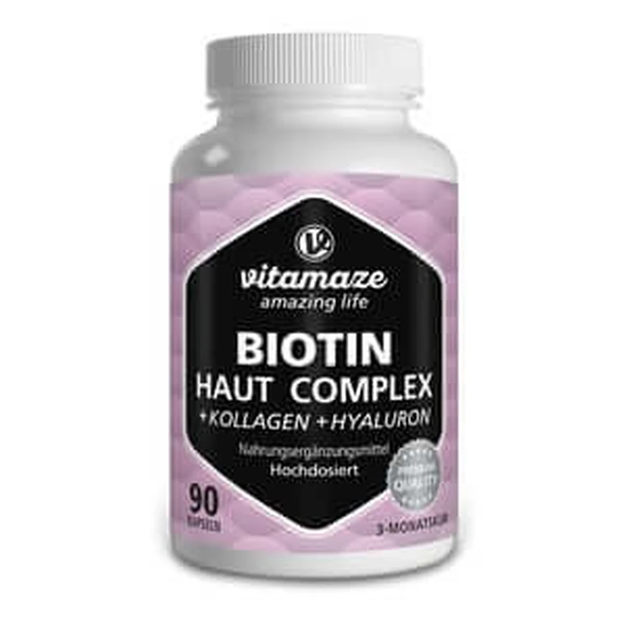 Biotina complejo cutáneo alta dosis + colágeno 90 St