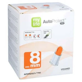 Mylife Autoprotect Pro Sich. agujas pluma 8 Mm 29 G 100 uds.