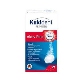 Kukident Active Plus Teeth Cleaner Tabs 99 pcs.
