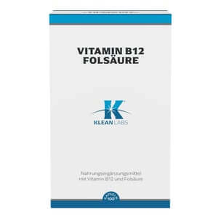 Klean Labs Vitamin B12 / Folsäure 100 St