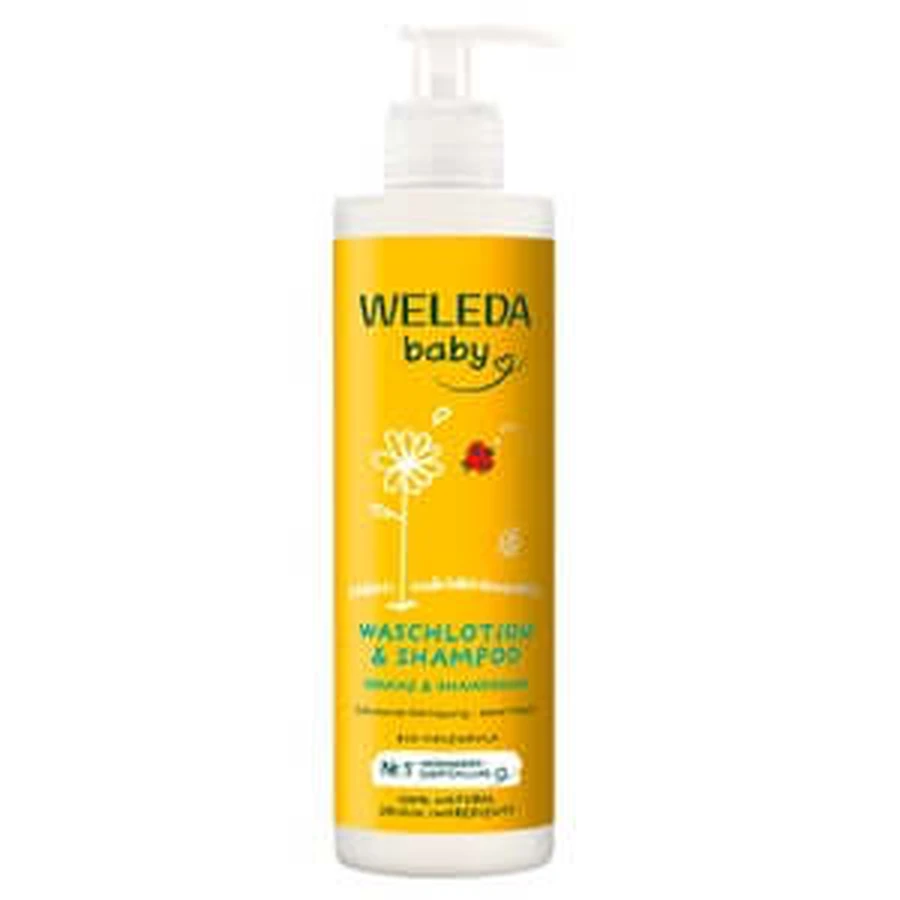 Weleda Caléndula Loción Lavante y Champú 400 ml