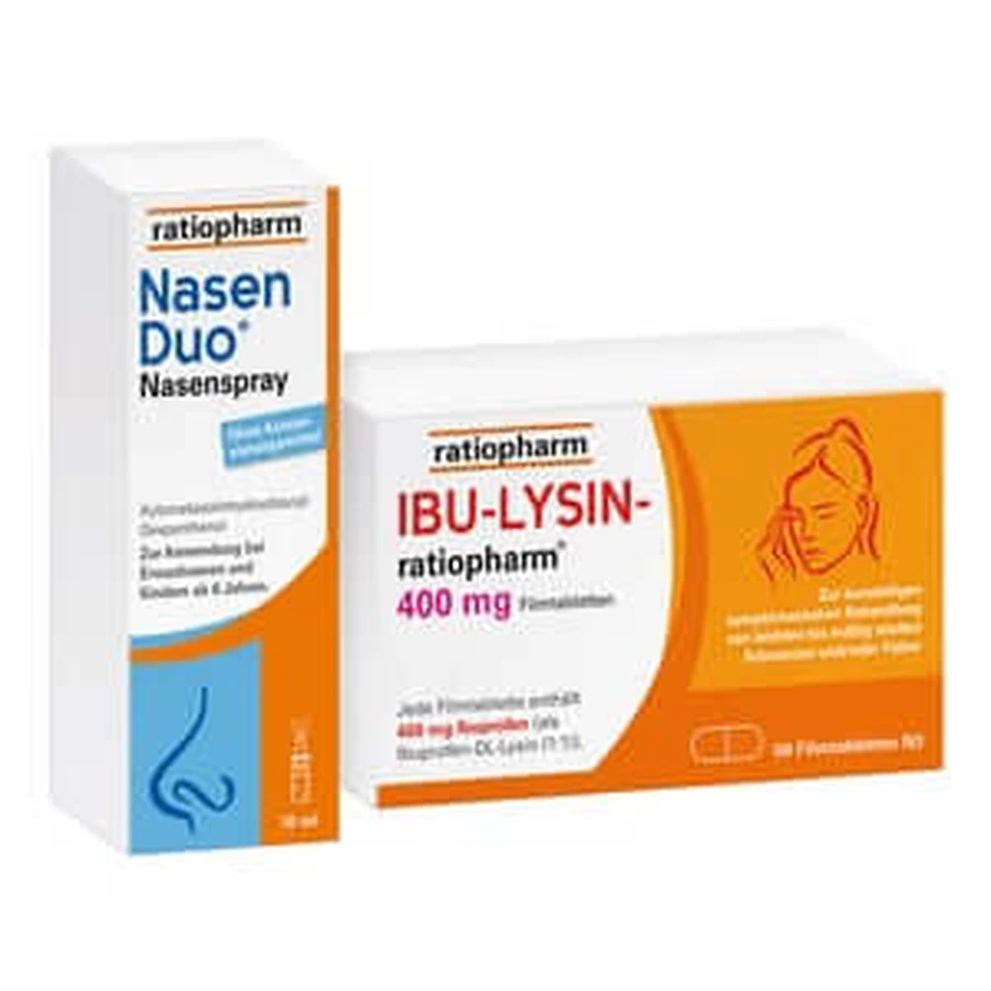 ratiopharm NasenDuo + IBU-LYSIN 400 1 Set