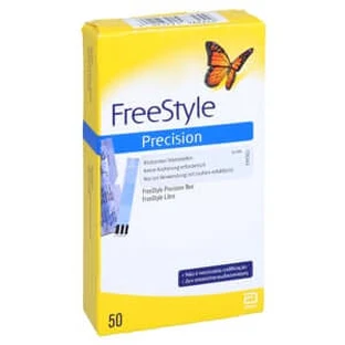 Freestyle Precision blood glucose test strip without coding 50 pcs.
