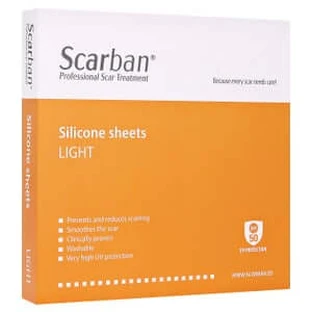 Scarban Light silicone dressing 5x7.5 cm 2 pcs.