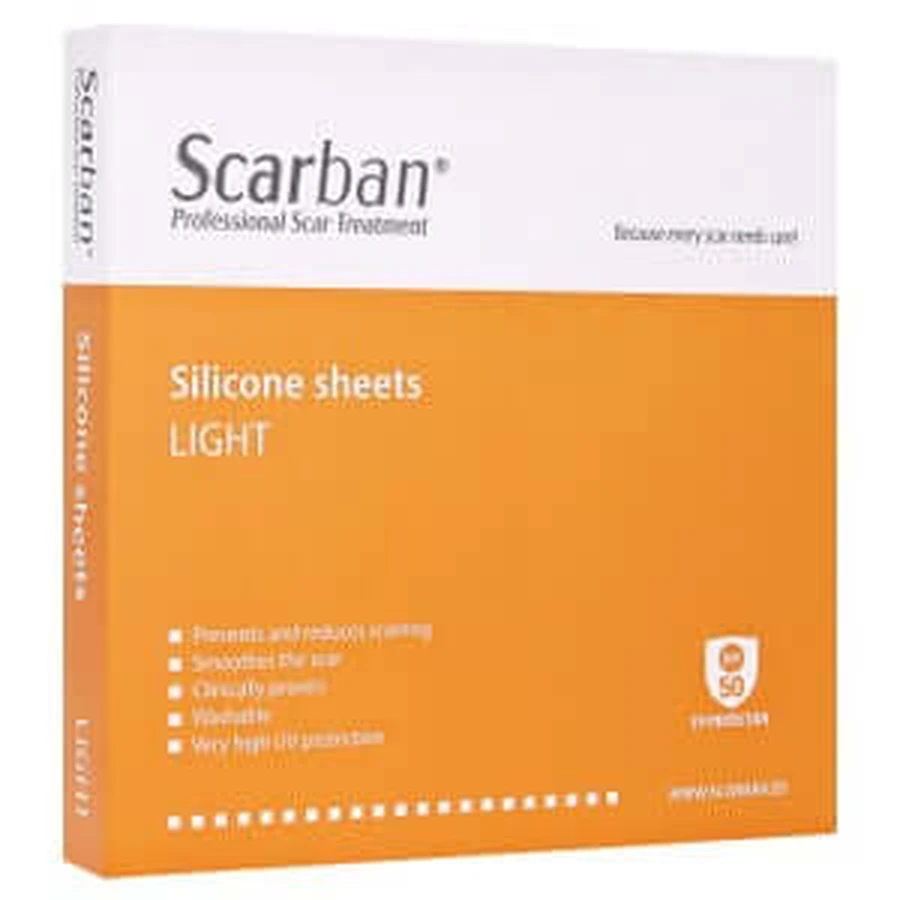 Scarban Light silicone dressing 5x7.5 cm 2 pcs.