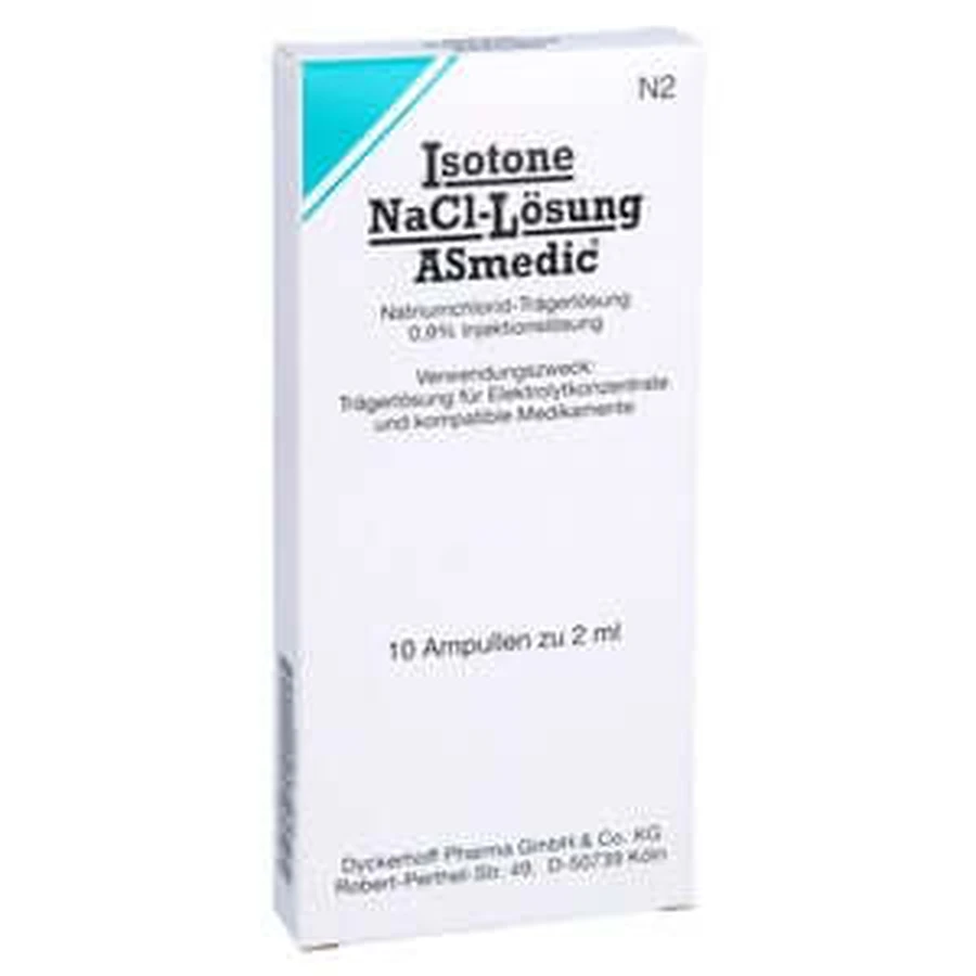 Isotone Nacl-oplossing Asmedic Injectiesl 10X2 ml