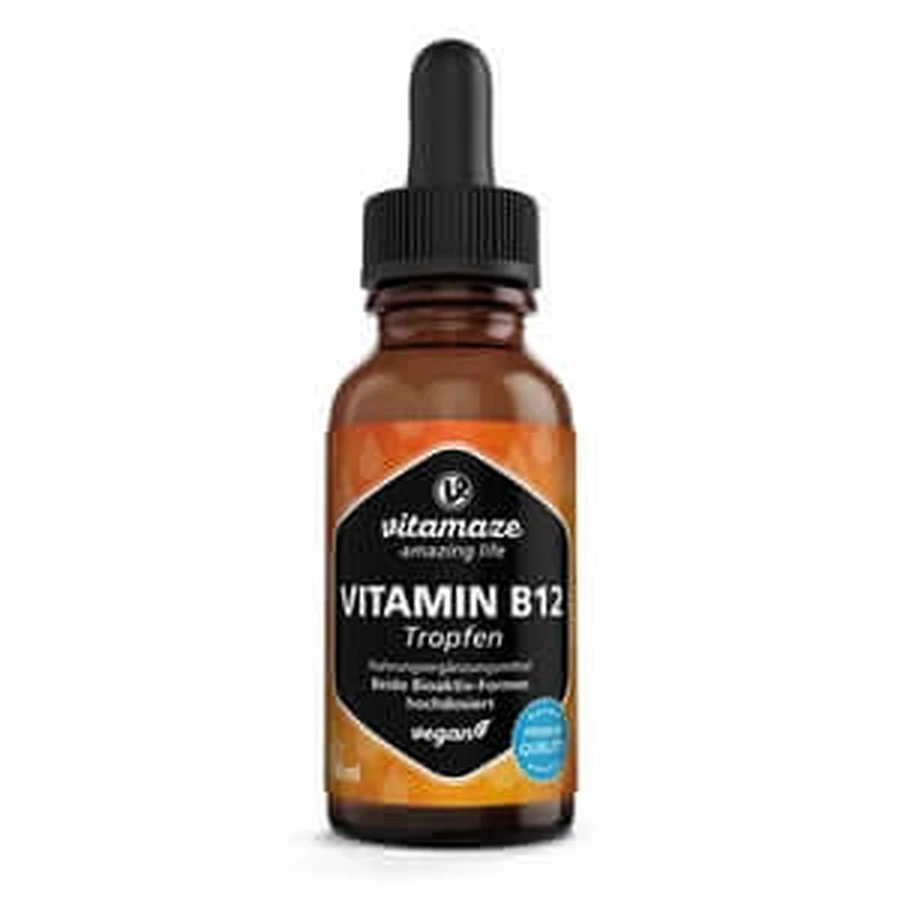Vitamin B12 100 µg hochdosiert vegan Tropfen 50 ml