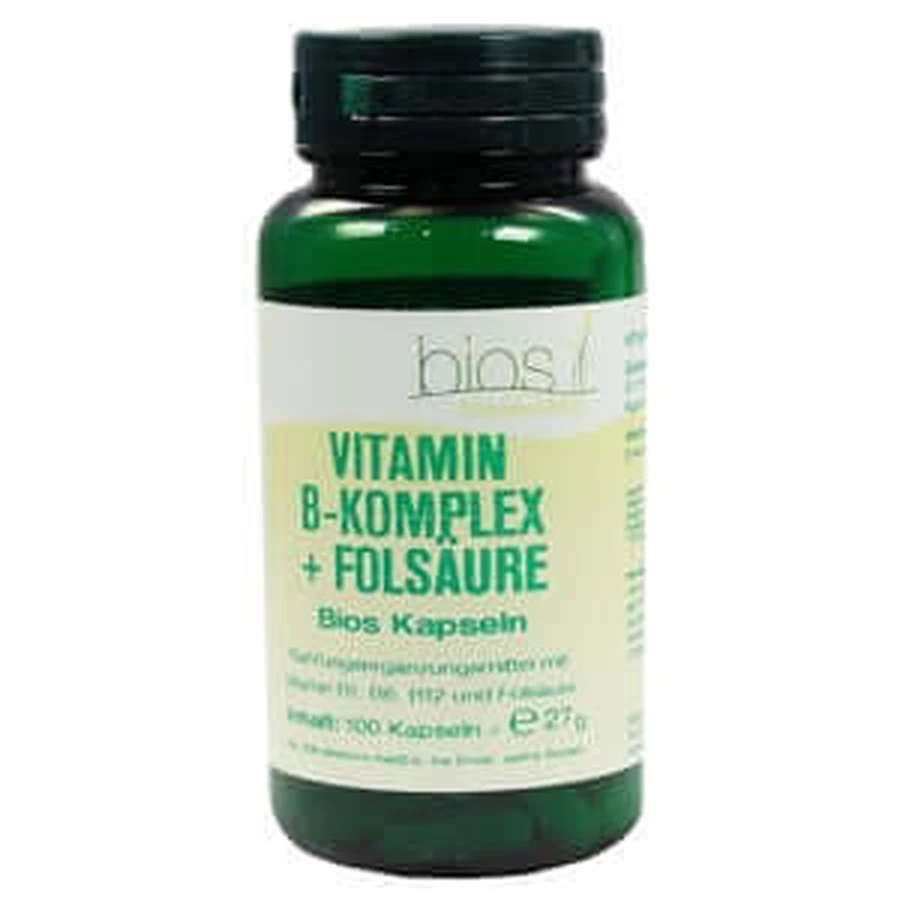 Vitamine B Complex+foliumzuur Bios Capsules 100 Capsules