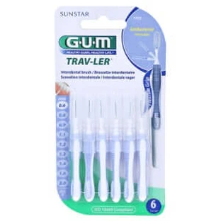 GUM Trav-ler 0,6mm candle light blue Interd 6 pcs