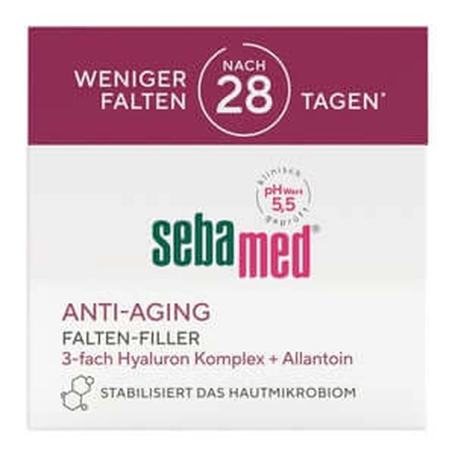 Sebamed Przeciwzmarszczkowy krem wypełniający zmarszczki 50 ml: ceny i cechy