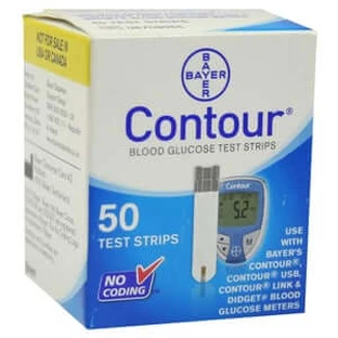 Contour Sensors teststrips 50 stuks