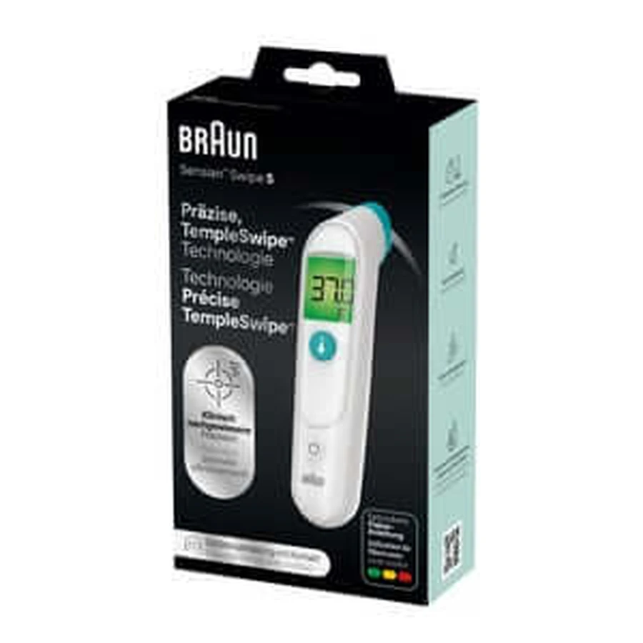 BRAUN Temple Sensian Swipe 5 termómetro para la frente 1 ud.
