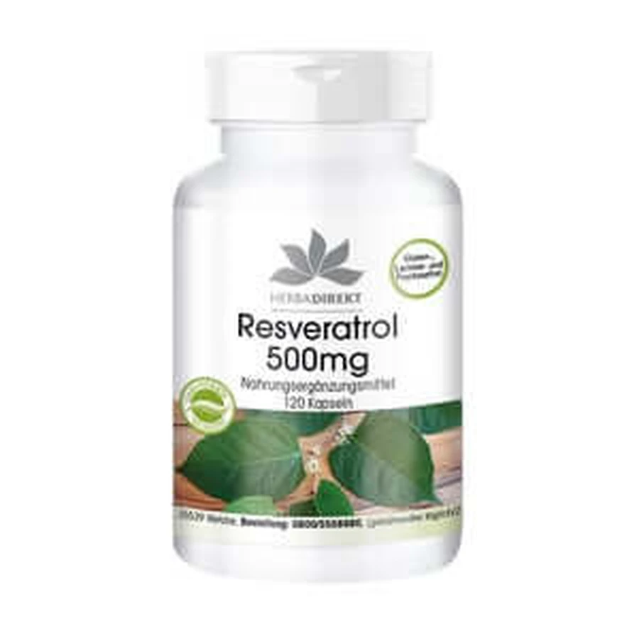 Resveratrol 500 mg cápsulas 120 Cápsulas