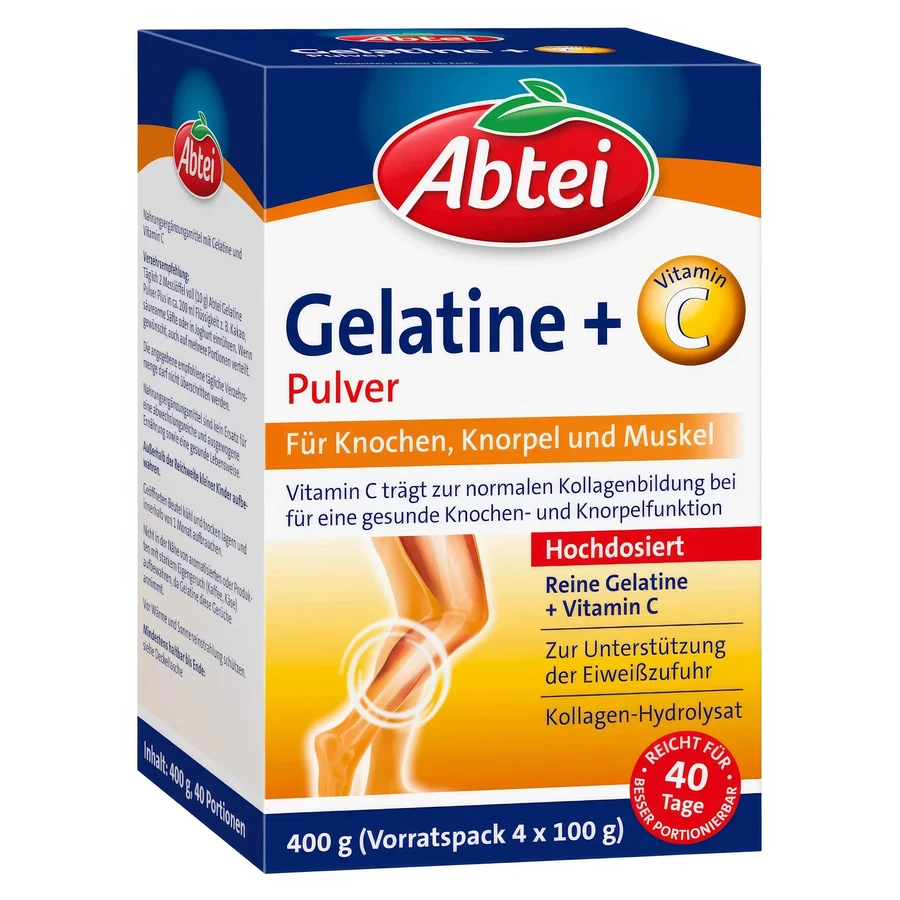 Abbey Gelatina in polvere più Vitamina C 400 g