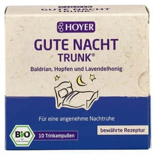 HOYER Good Night Drink BIO ampoules 10X10 ml