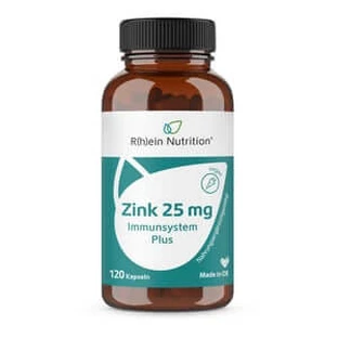 Zinc 25 Mg Immune System Plus High Dose + Vegan 120 St