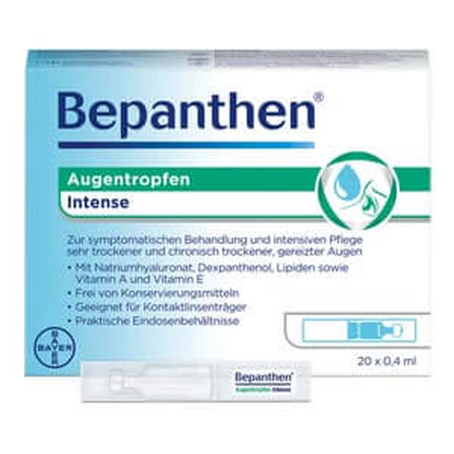 Bepanthen Eye Drops Intense 20X0.4 ml