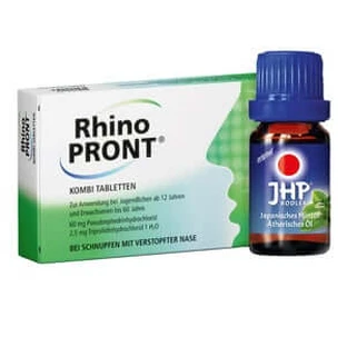 RhinoPRONT® tablets + JHP® mint oil 1 set