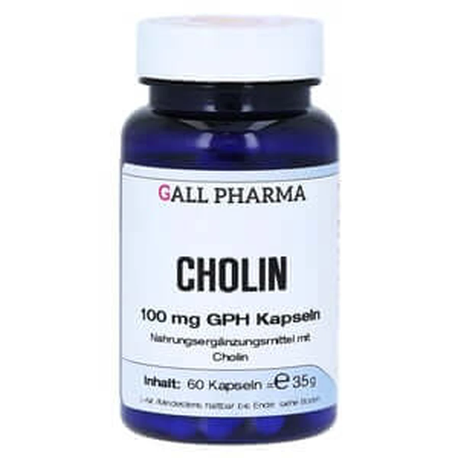 Choline 100 mg GPH Capsules 60 Capsules