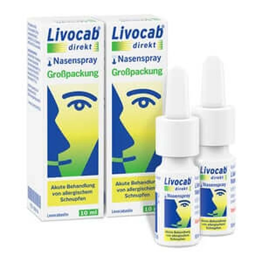 Livocab direct nasal spray double pack 2X10 ml
