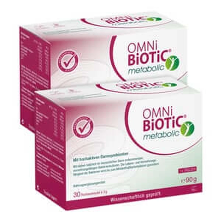 Double pack OMNi-BiOTiC metabolic 2X30X3 g