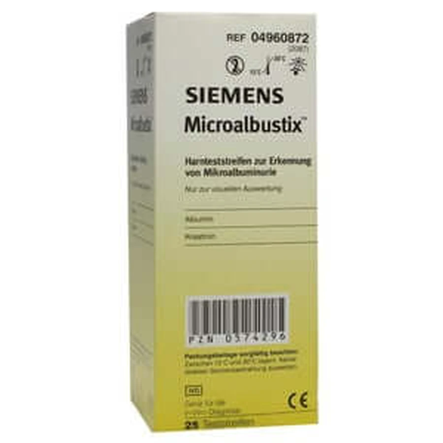 Microalbustix urine test strips visual a 25 pcs