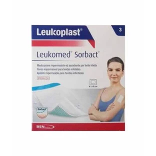 Pansament Leukomed sorbact 8x10 cm 3 bucăți