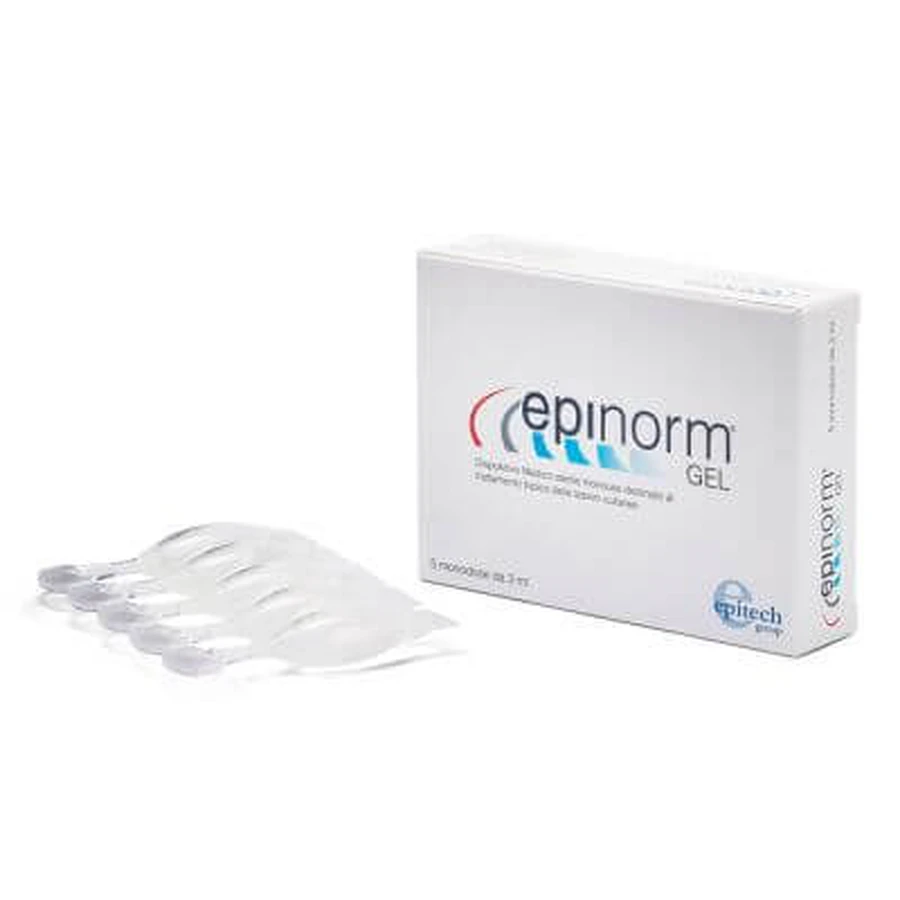 Epinorm gel treatment episiotomy skin lesions 5 monodoses 3 ml