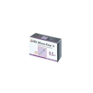 Becton dickinson jeringa insulina 0,5 ml 100 ui aguja calibre 30 30 unidades
